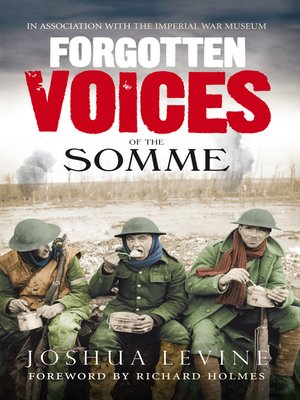Forgotten Voices of the Somme - ebook
